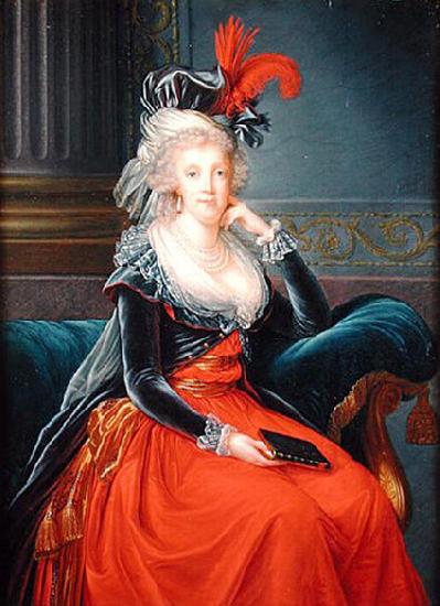 elisabeth vigee-lebrun Portrait of Maria Carolina of Austria  Queen consort of Naples oil painting image